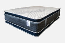 Load image into Gallery viewer, Suede Navy Blue Double Pillow Top Mattress
